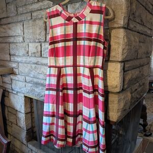 Kate Spade Pink and White Dress